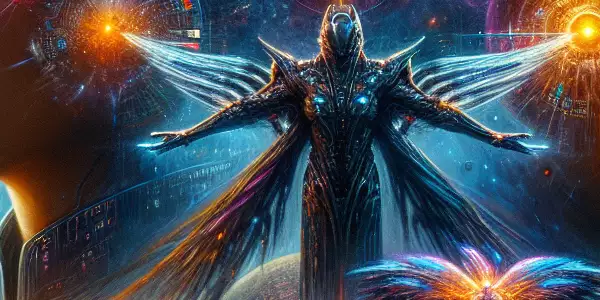 三体文明与人类的宇宙博弈场景。